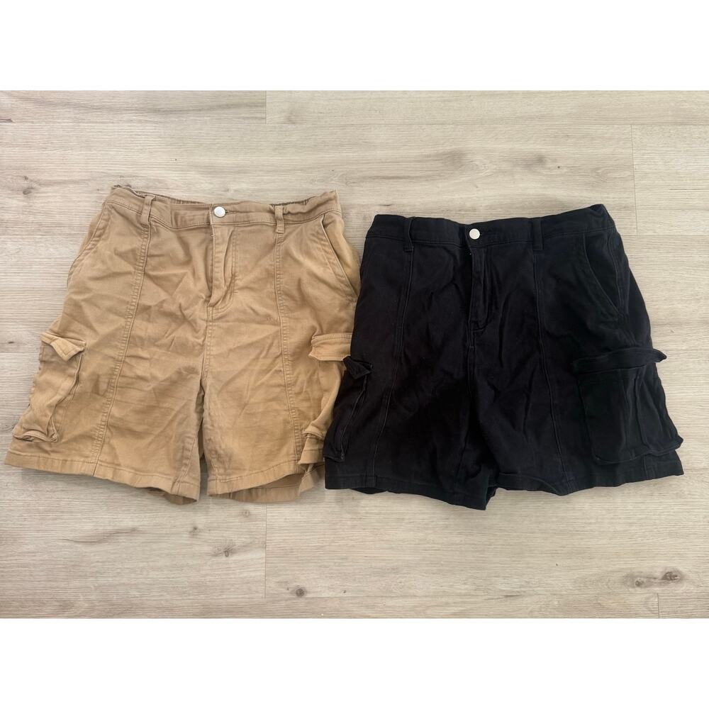 IVIR Cargo Utility Bermuda Shorts High Rise Streetwear Y2K Casual Shorts Size XL